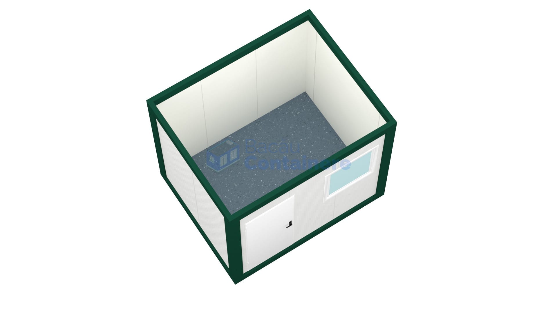 container birou bacau 3metri verde2