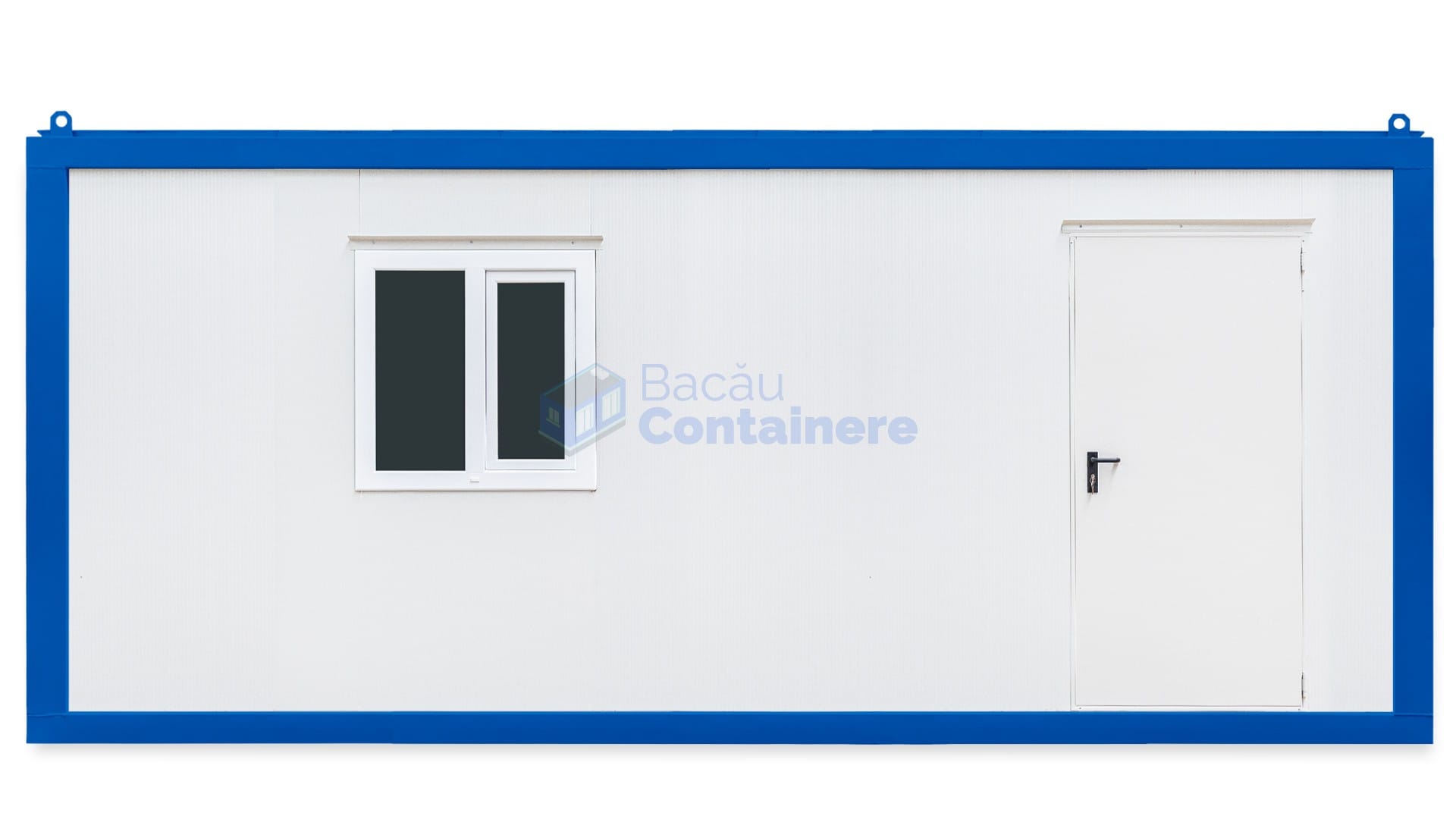 container birou bacau 6metri 1geam albastru