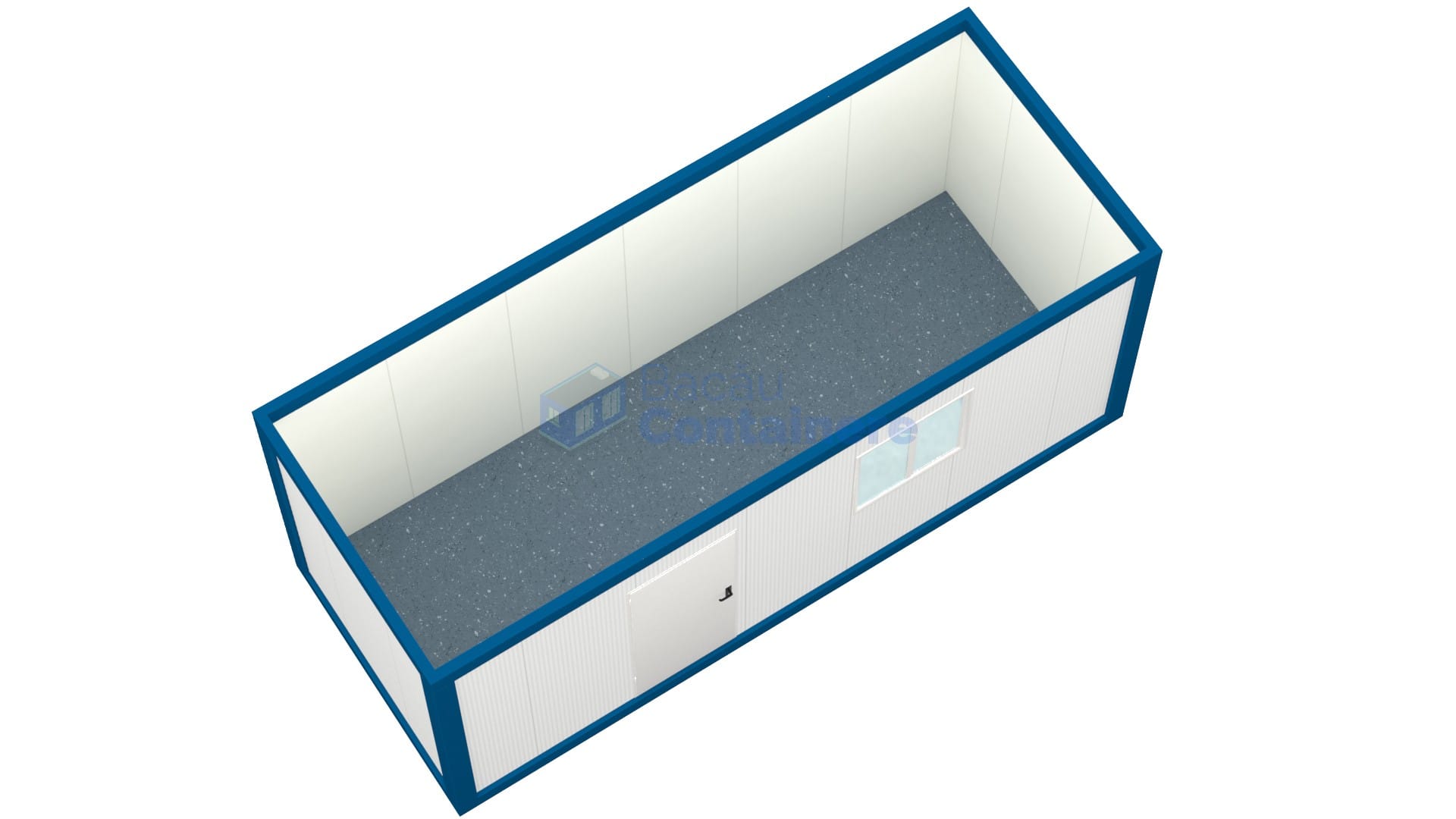 container birou bacau 6metri 1geam albastru2