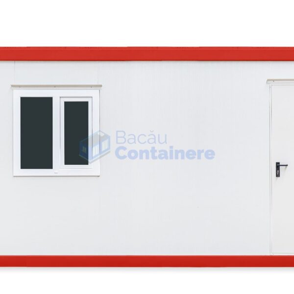 container birou bacau 6metri 1geam rosu