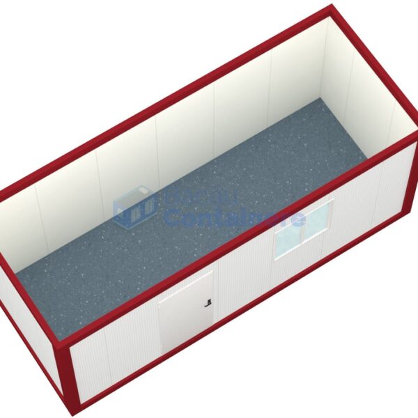 container birou bacau 6metri 1geam rosu2