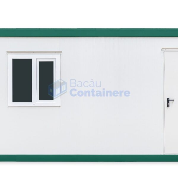 container birou bacau 6metri 1geam verde