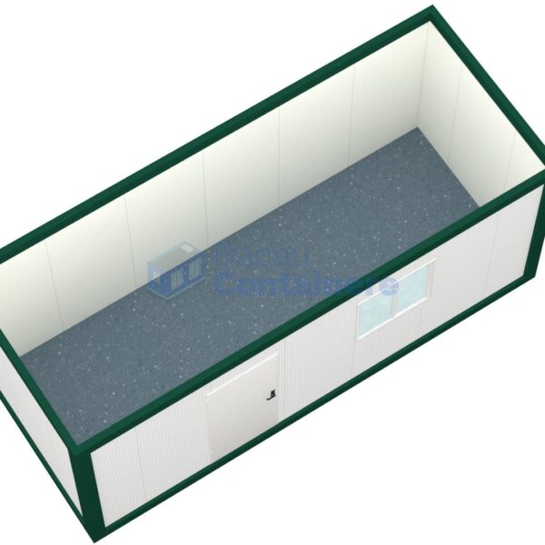 container birou bacau 6metri 1geam verde2