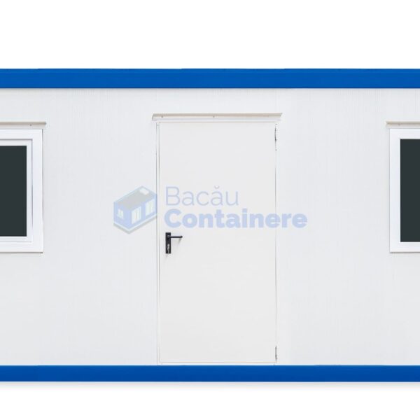 container birou bacau 6metri 2geamuri albastru