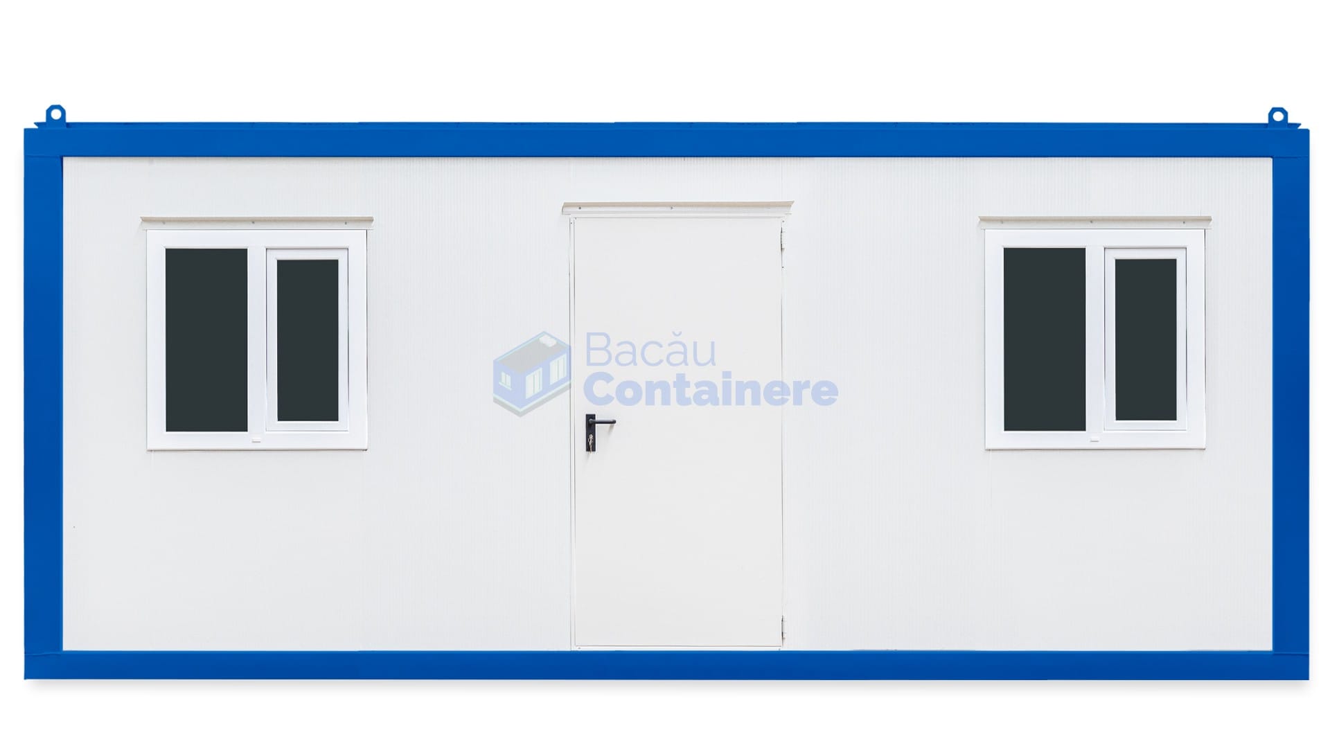 container birou bacau 6metri 2geamuri albastru