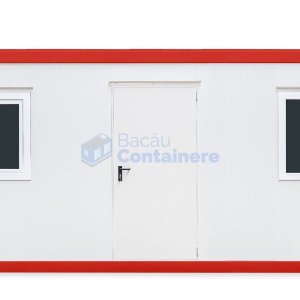 container birou bacau 6metri 2geamuri rosu