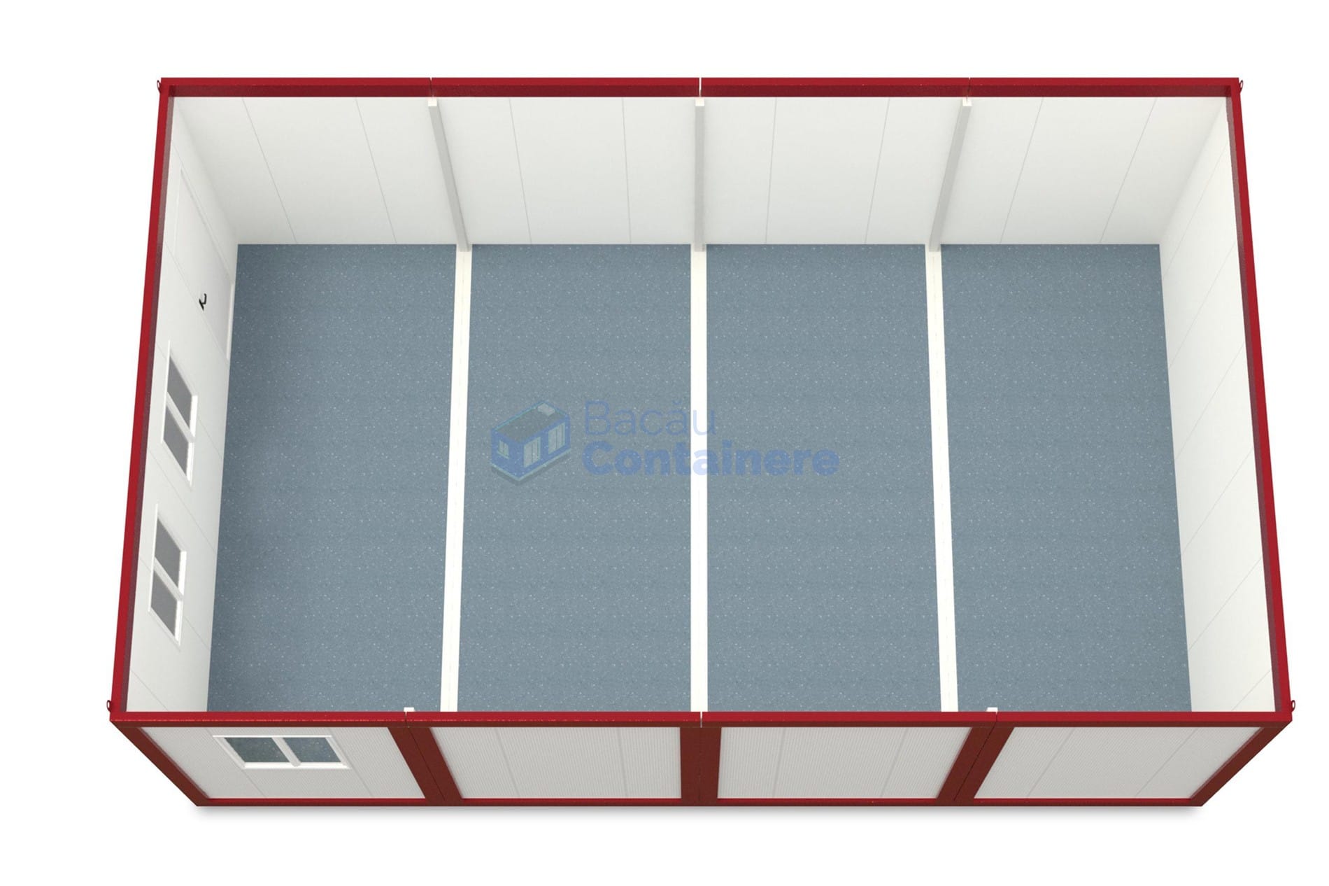 container modular bacau 6x96m rosu2