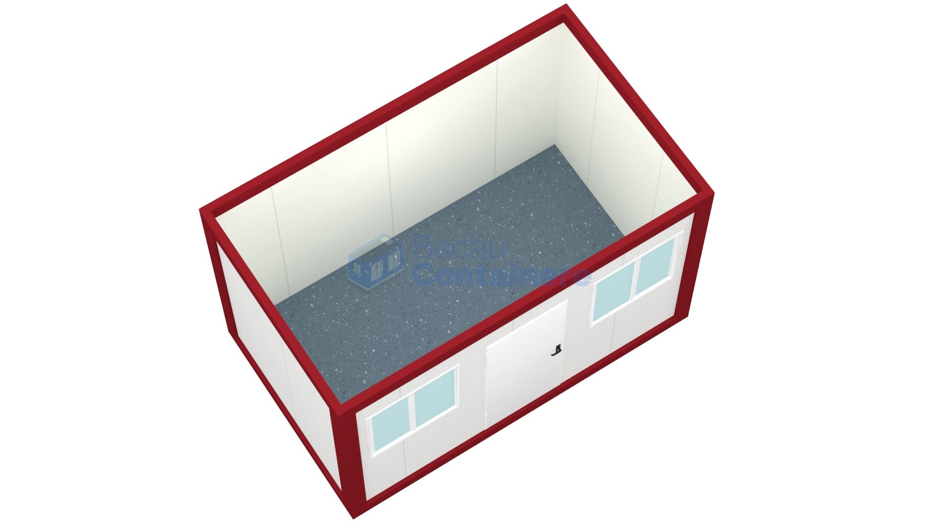 container santier bacau 4metri 2geamuri rosu2