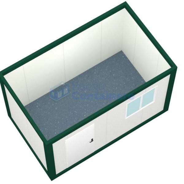 container santier bacau 4metri 1geam verde1