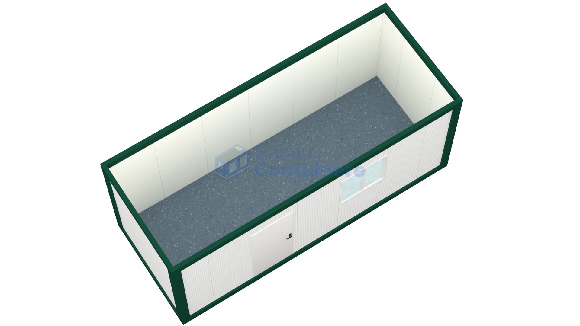 container santier bacau 6metri 1geam verde2